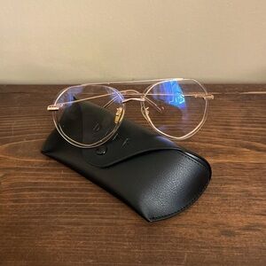 DIFF Eyewear Lenox Blue Light Glasses Aviator